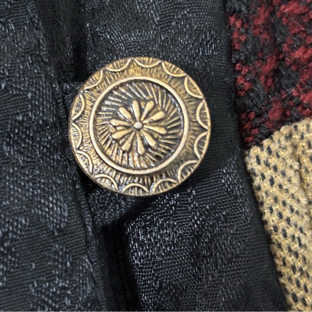 White Stag Patchwork Tapestry Jacket Boho Quilted… - image 12